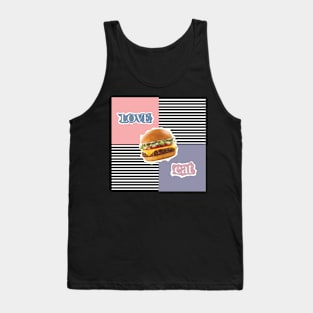 Love Burger Eat - Zine Culture Tank Top